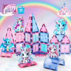 Vanlinny Unicorn Magnetic Tiles pack sparks imaginative play and hands-on building.