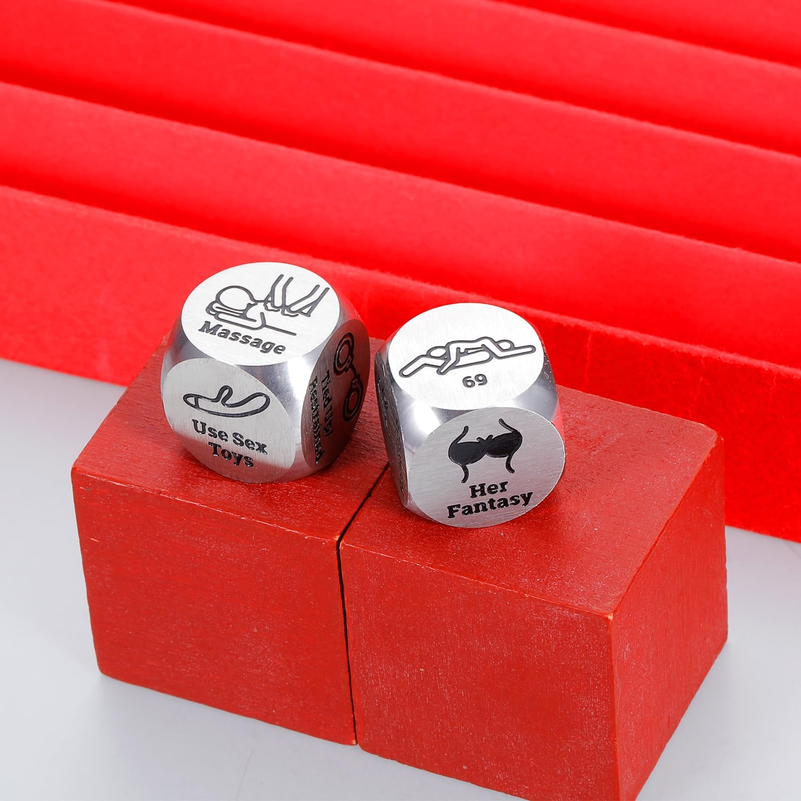 Vanlovemac anniversary gift dice as a playful keepsake for couples.