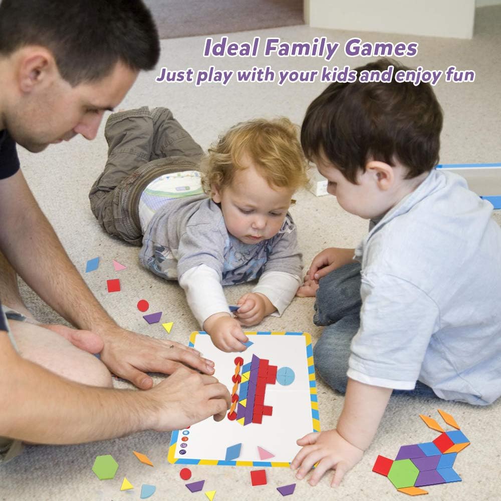 Vanmor colorful magnetic shapes help with sorting and color recognition