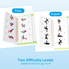 Vanmor magnetic tangram plates secure pieces during travel for mess-free play.
