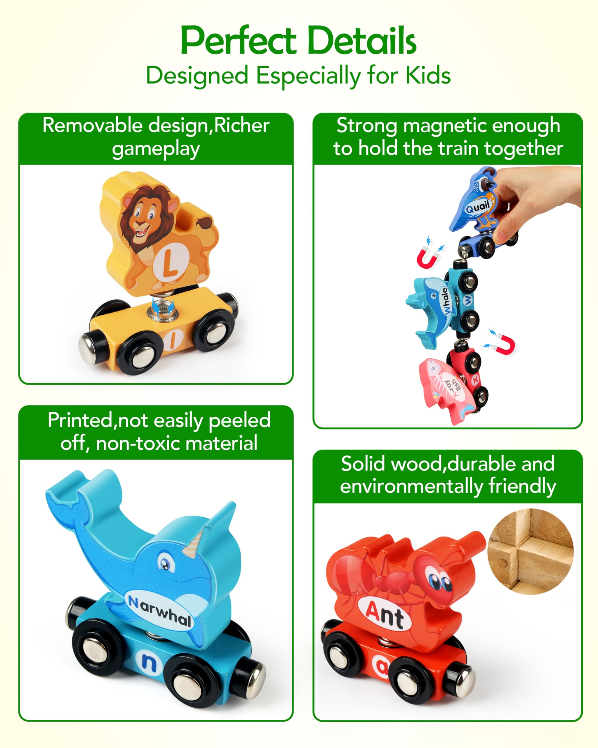 Vanmor colors and letters set supporting color naming and letter recognition during play