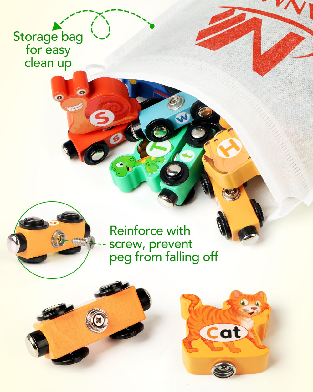 Vanmor durable wood finish ensures long-lasting play sessions