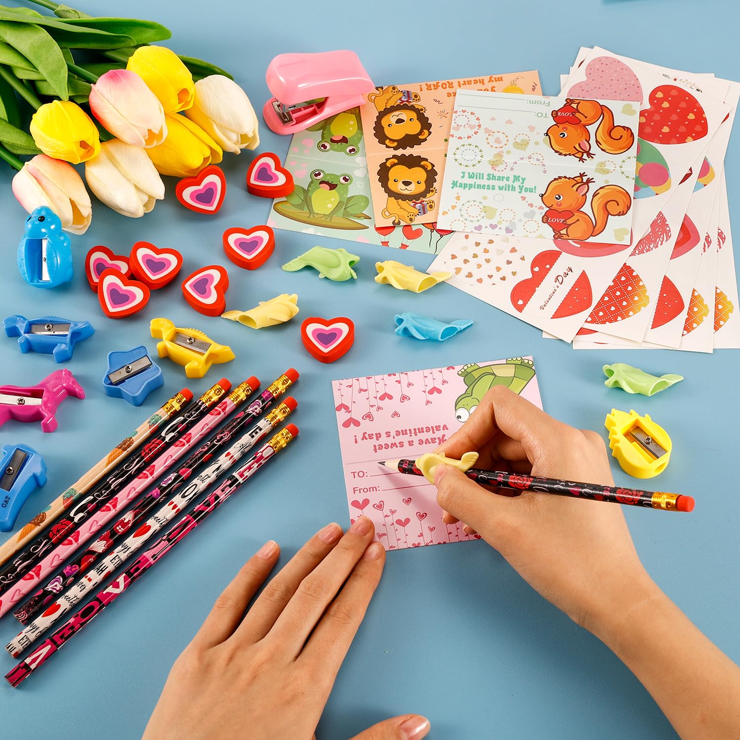 Vanow valentines colorful pencils for daily classroom use