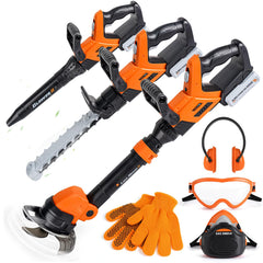 Vanplay 3-in-1 weed wacker toy for imaginative outdoor play with lights