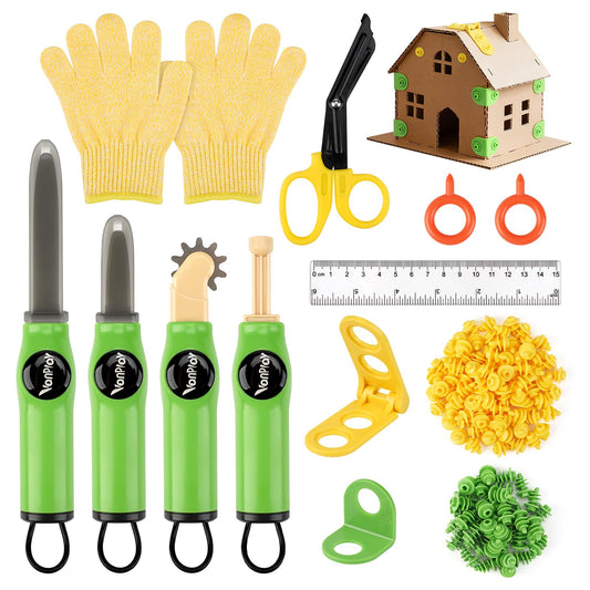Vanplay cardboard cutter for kids enables precise cuts for creative DIY projects.