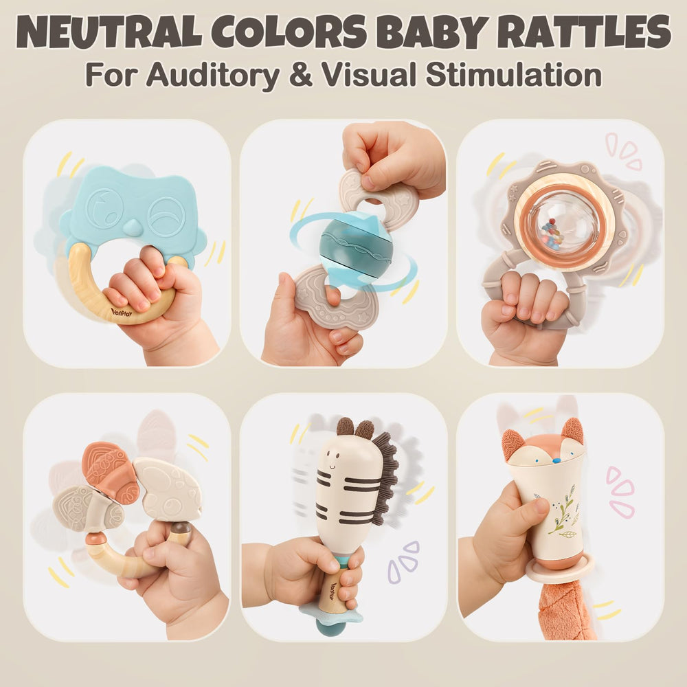 Vanplay easy-grip teether designed for little hands to explore and grab.