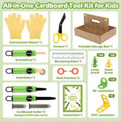 Vanplay fold-roller-tool helps create smooth folds for sturdy cardboard builds.