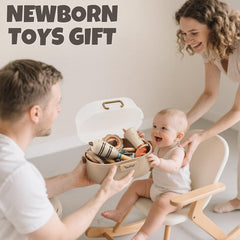 Vanplay newborn gift-ready set ideal for baby showers and birthdays.