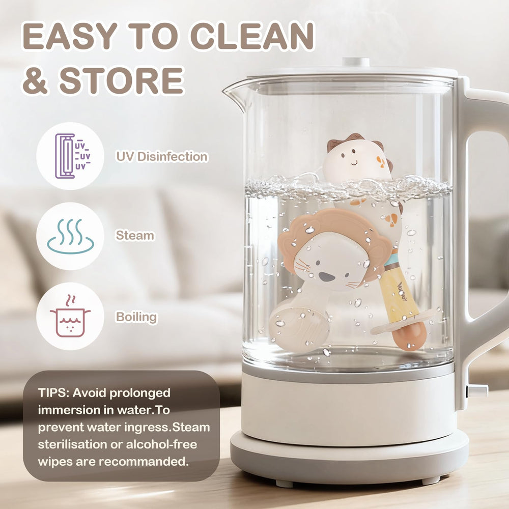 Vanplay rattle is dishwasher safe for easy cleaning.