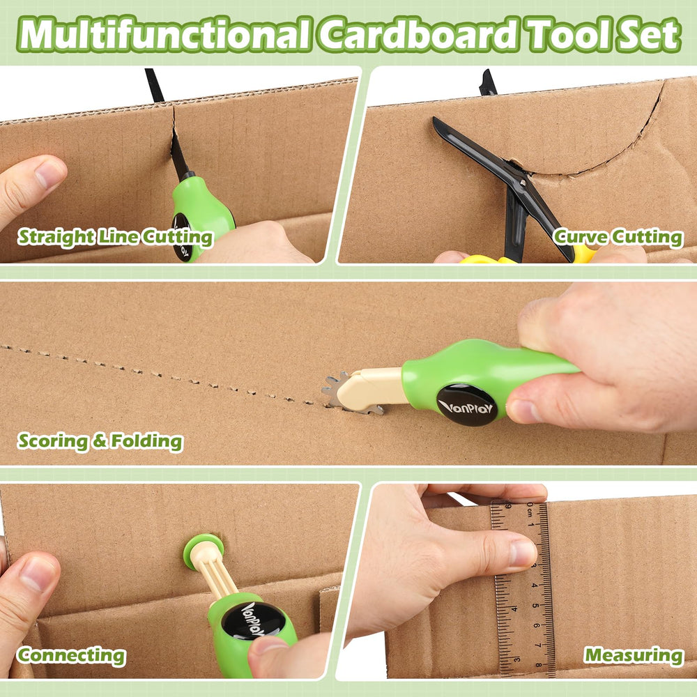 Vanplay safety-gloves offer grip and protection during crafting sessions.