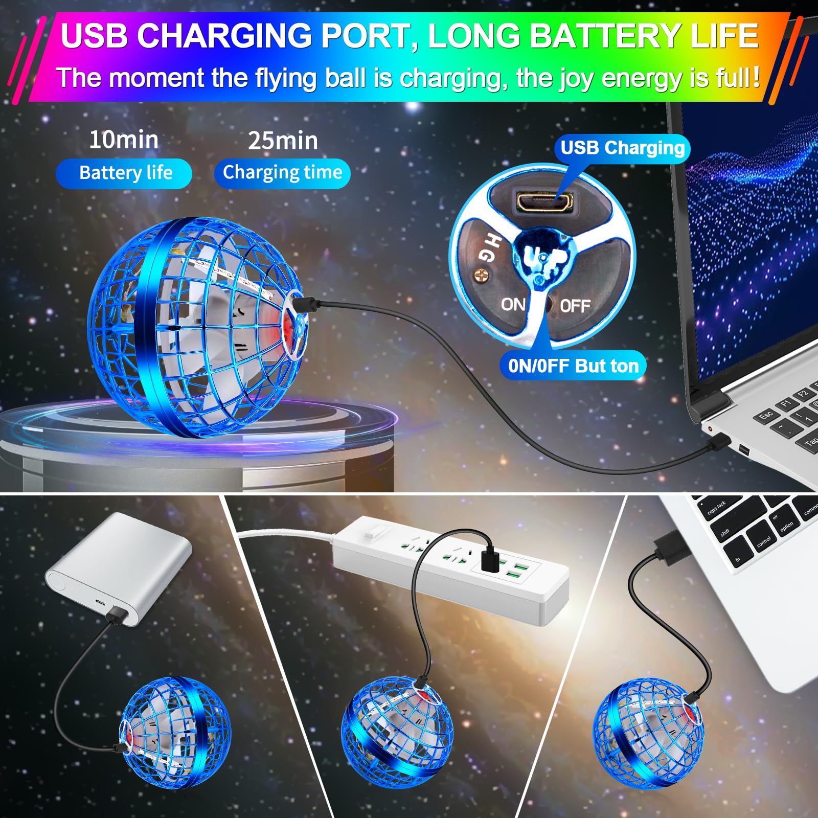 Vantexi USB charging setup ready for quick top-ups.