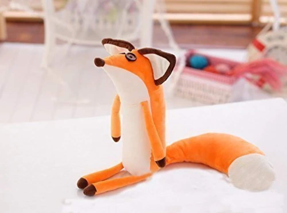 VANVENE Orange fox plush toy, durable and kid-friendly