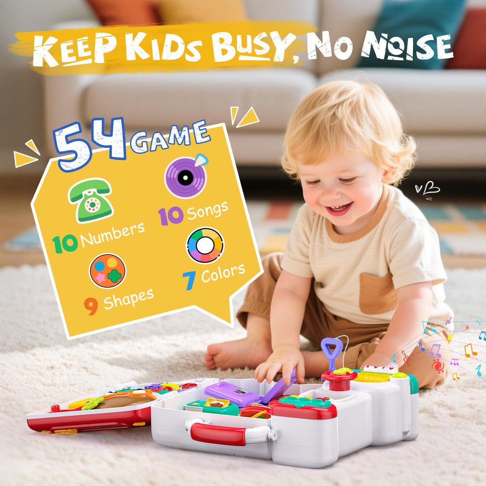 Vanvimen Busy Board buttons and zipper for fine motor practice