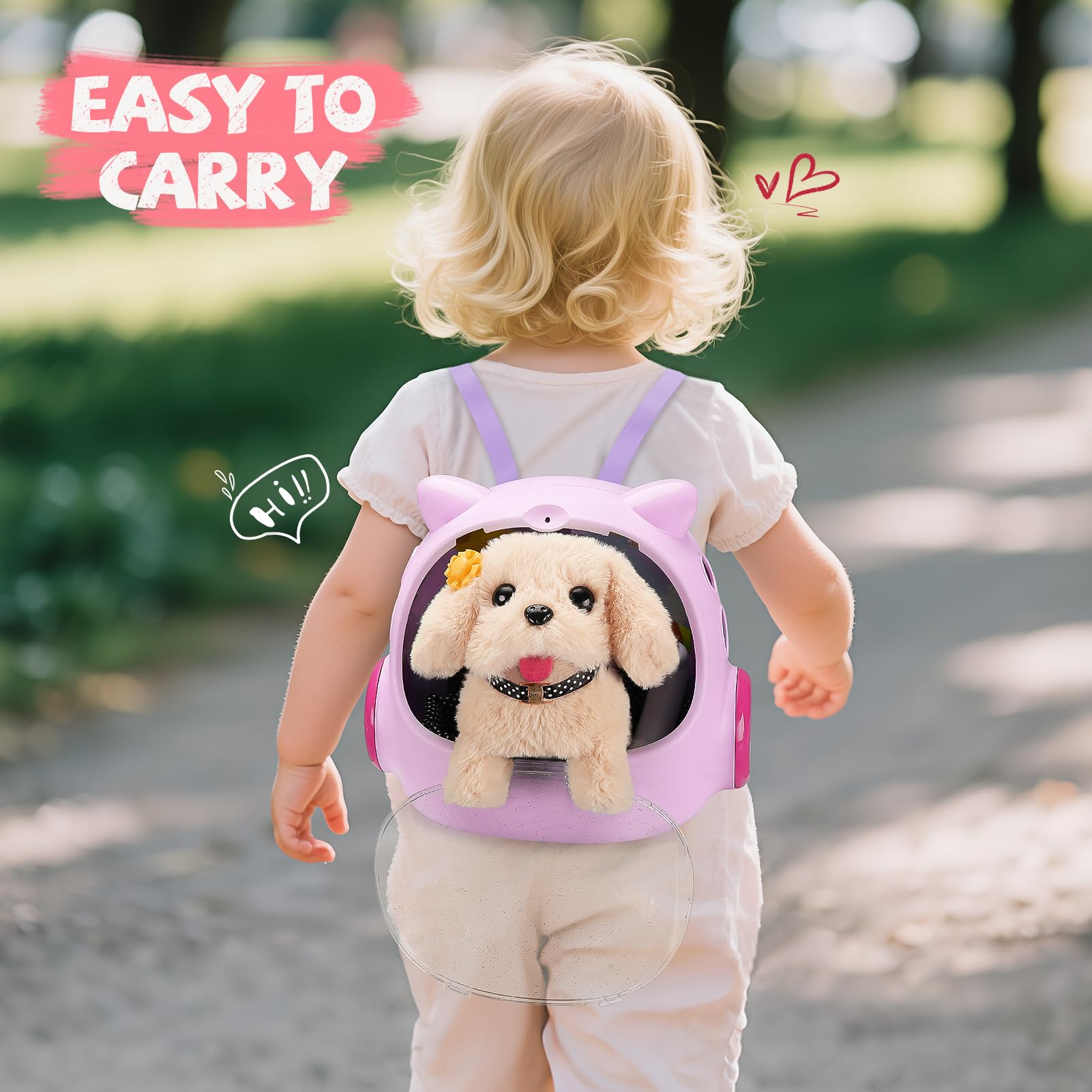 Vanvimen robot dog toy care tools included for grooming role-play
