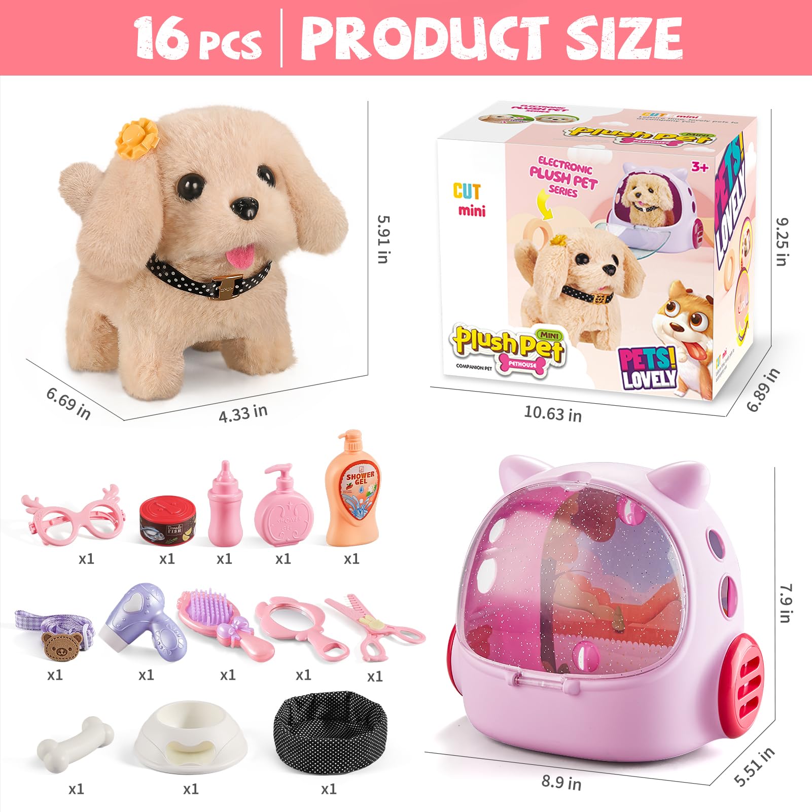 Vanvimen robot dog toy safe materials for child-friendly play