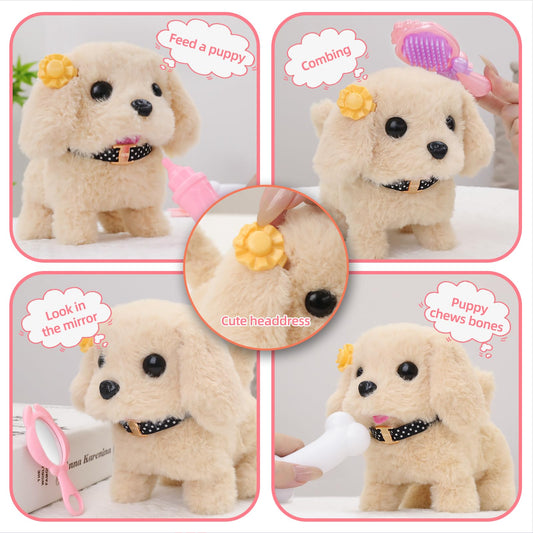 Vanvimen robot dog toy demonstrates walking and barking features