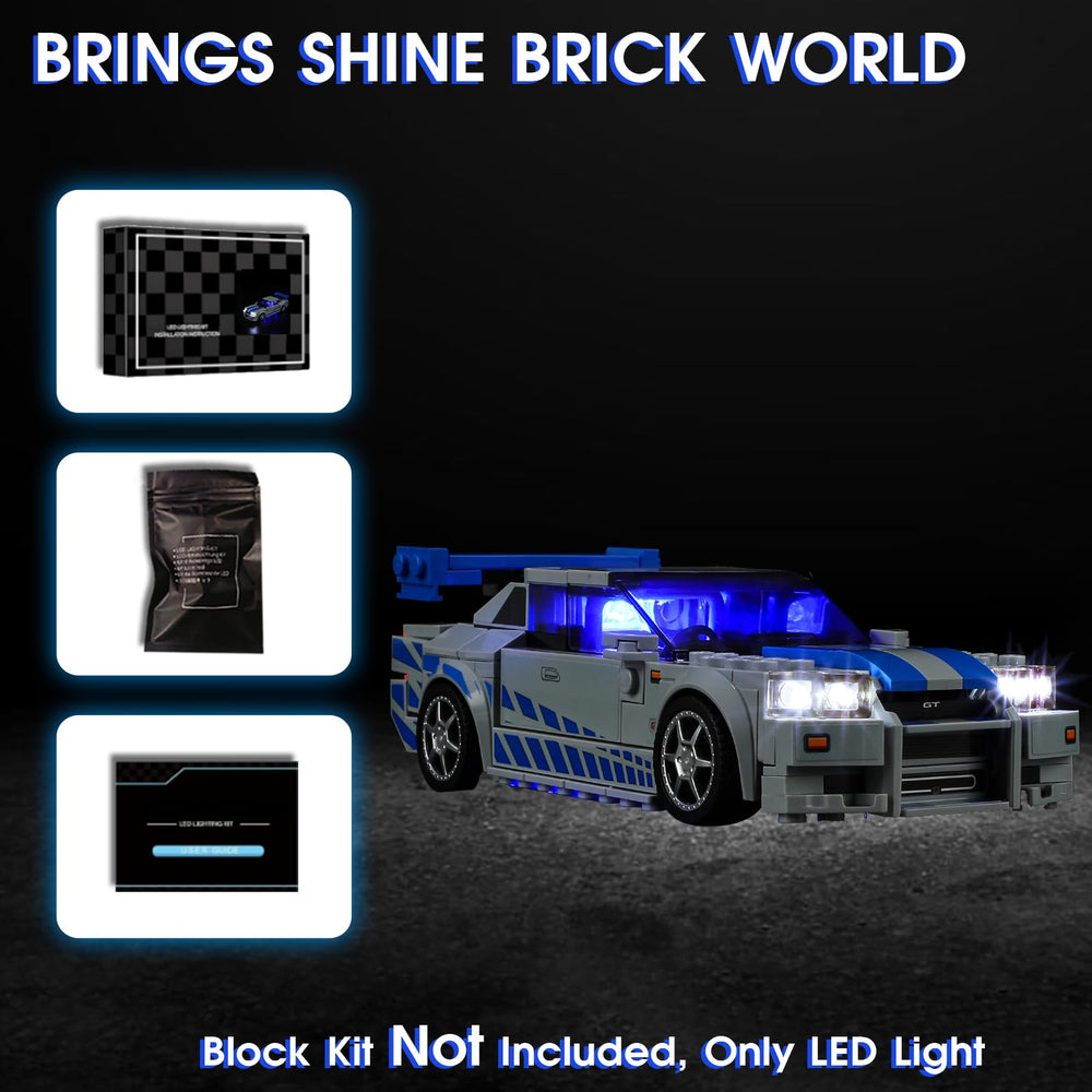 Vaodest LED light for Lego 76917 ultra-thin cables keep a clean look