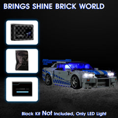 Vaodest LED light for Lego 76917 ultra-thin cables keep a clean look