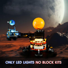 Vaodest LED moon glow highlights fine lunar details for a stellar scene.