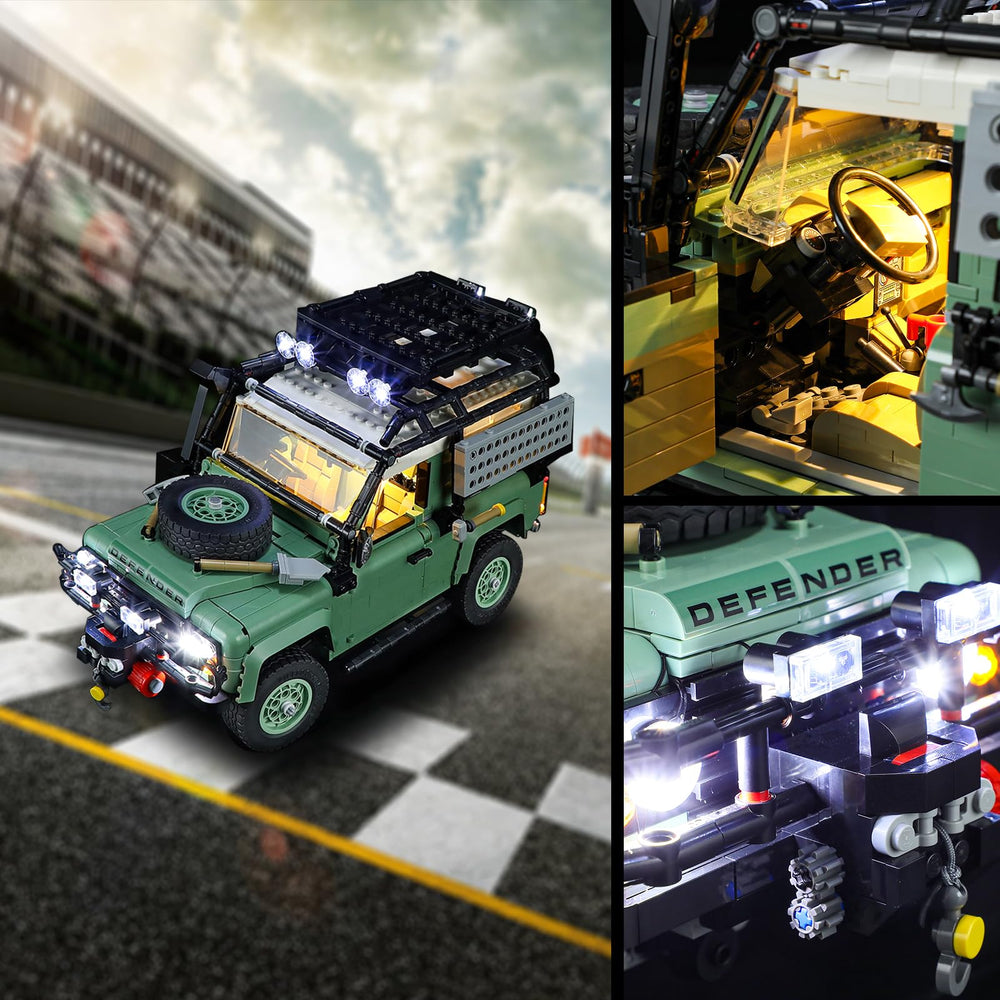 Vaodest Light for Lego 10317 Defender 90 QR guide simplifies setup