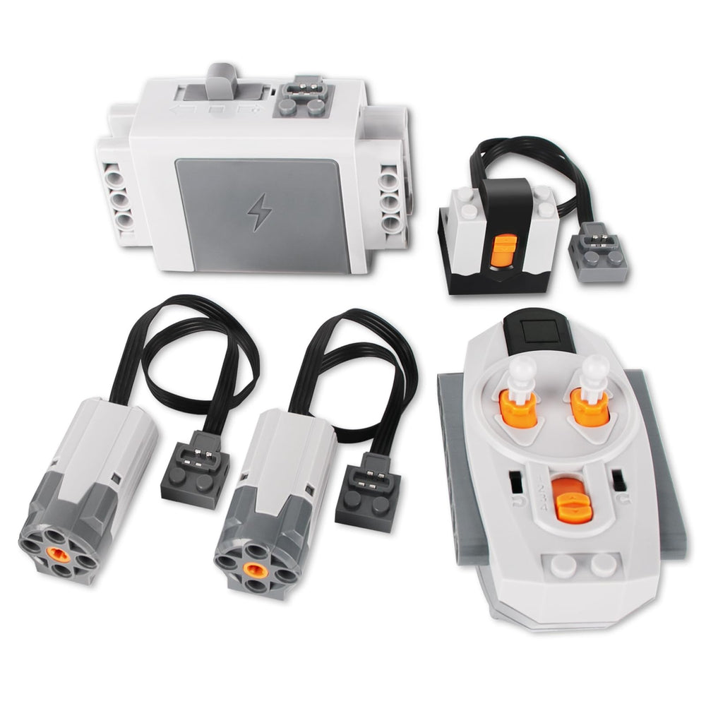 VAOEVA 5-in-1 motor kit with M motors enabling dynamic, moving builds.