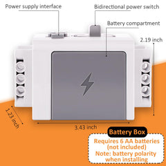 VAOEVA battery box powers multiple motors for more complex builds.