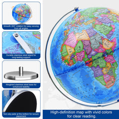 VAP globe features 360-degree rotation for full-view exploration.