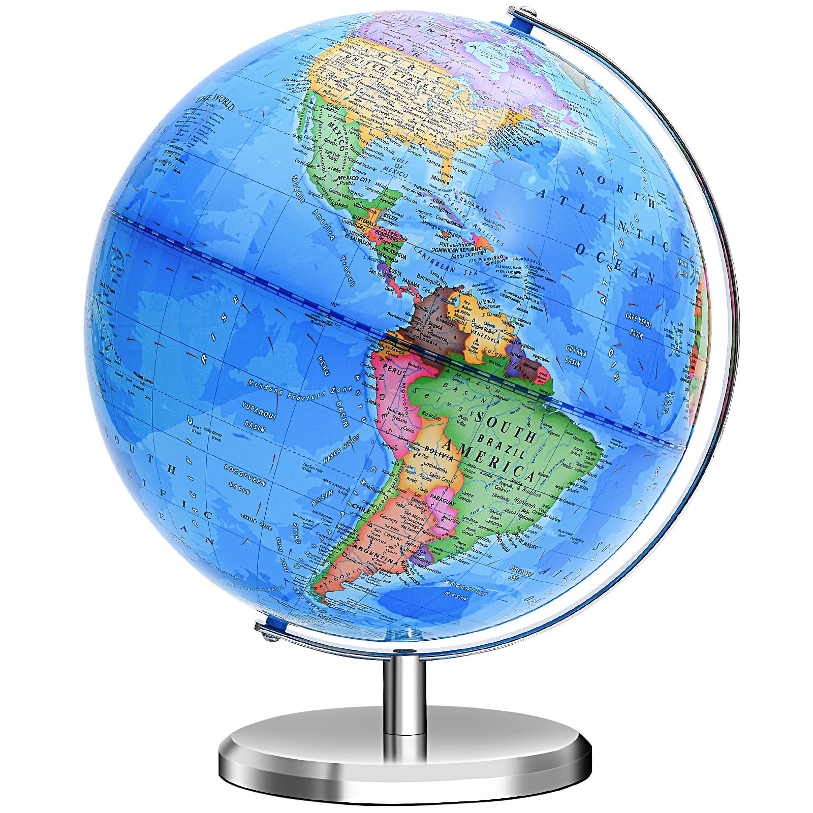 VAP world globe assembly guide for hands-on geography learning.