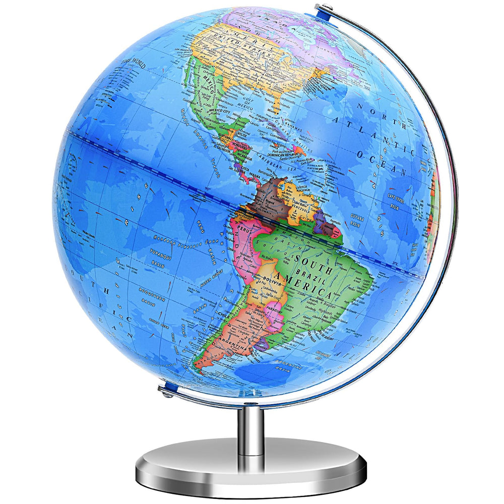 VAP world globe assembly guide for hands-on geography learning.