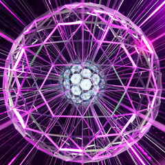VAT19 Kaleido-Sphere near a window shows color shifts for mood lighting.