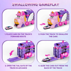 VATOS folding track expands to a long dual-lane raceway for shared play