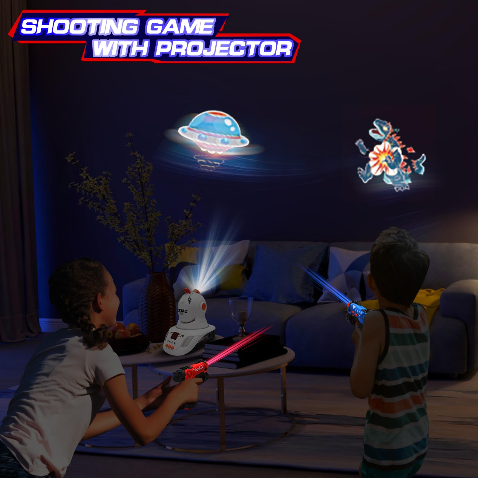 VATOS non-projector duel mode focuses on pistol targets for classic play.