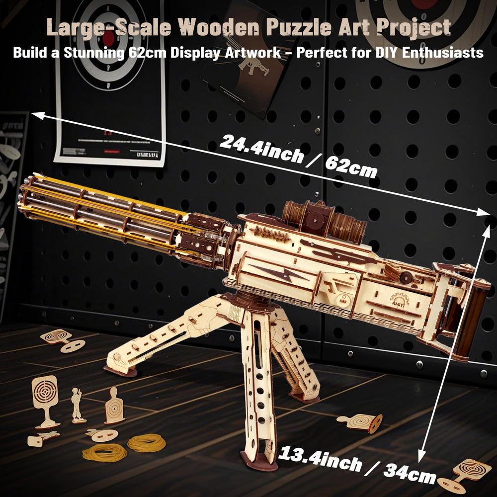 VATOS wooden-model-display on desk conveys a decorative tech-art vibe for home or office.