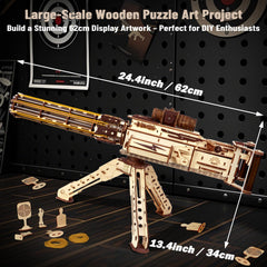 VATOS wooden-model-display on desk conveys a decorative tech-art vibe for home or office.