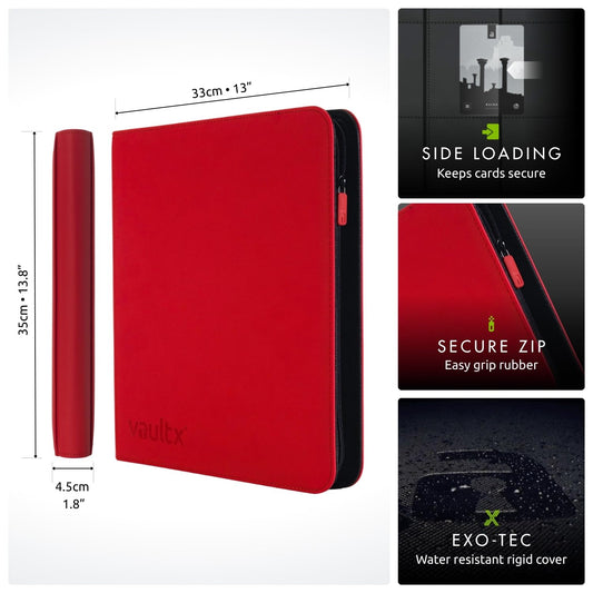 Vault X 12 XL Pocket Binder pages spread to reveal 26 double-sided pages