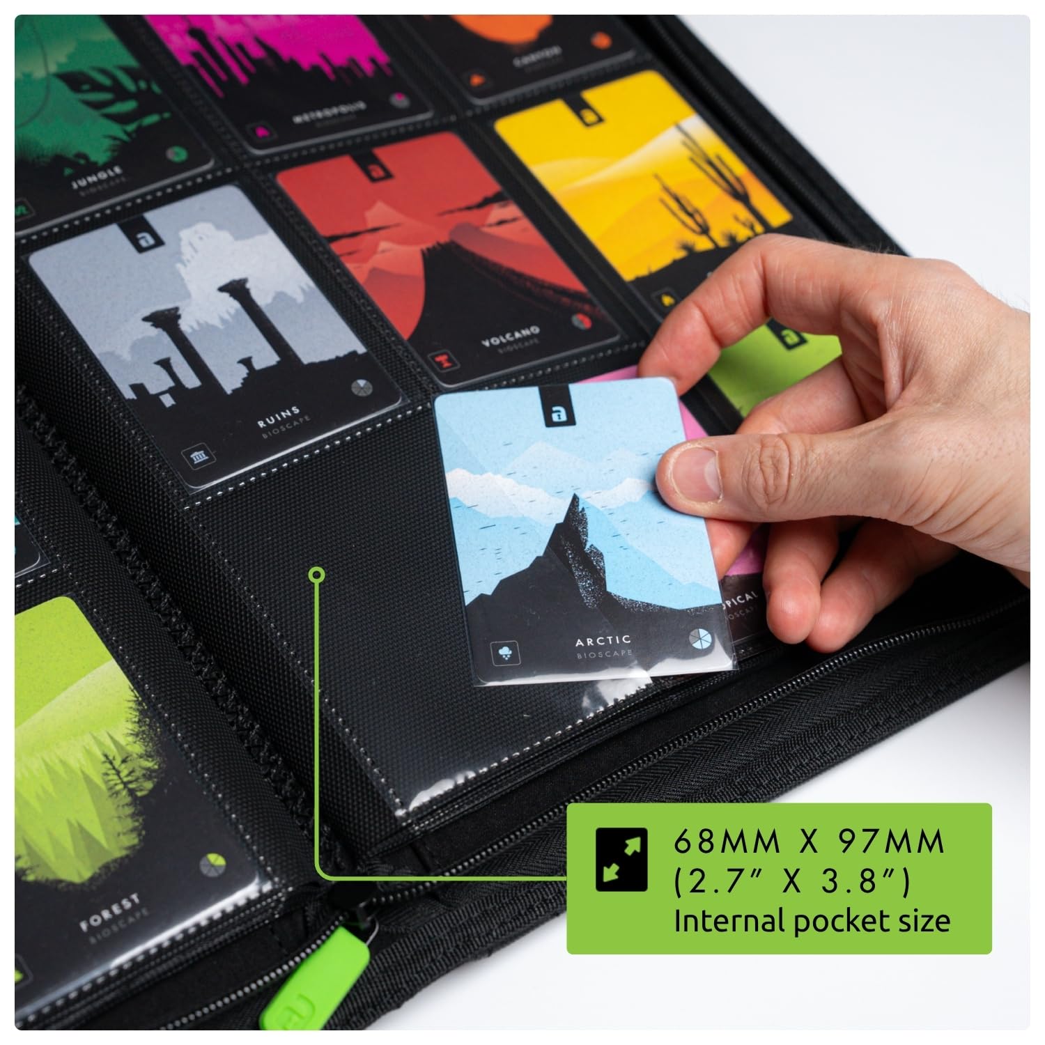 Vault X 20-page layout with 9 pockets per page for high capacity.