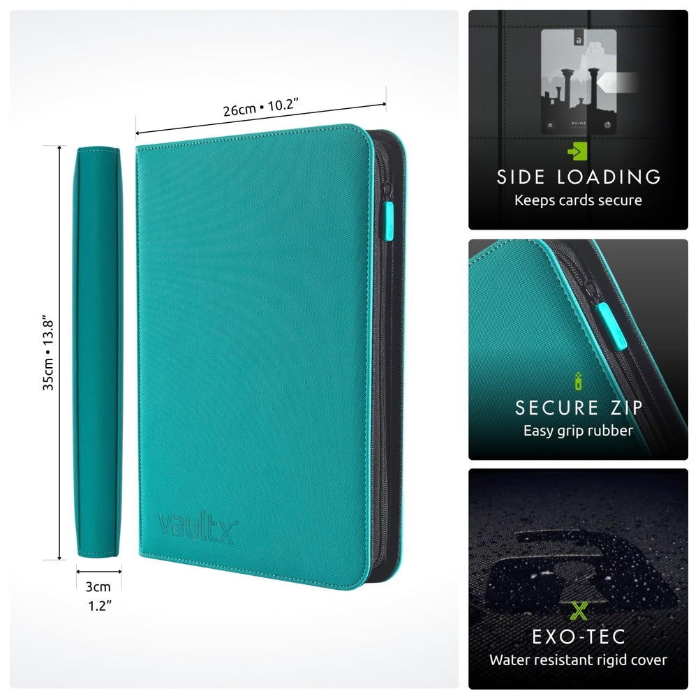 Vault X 360-card capacity binder holds a full set securely.