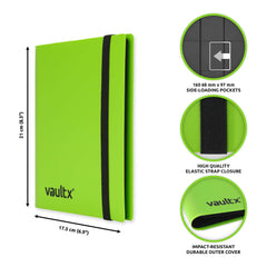 Vault X side-loading pockets cradle standard cards securely