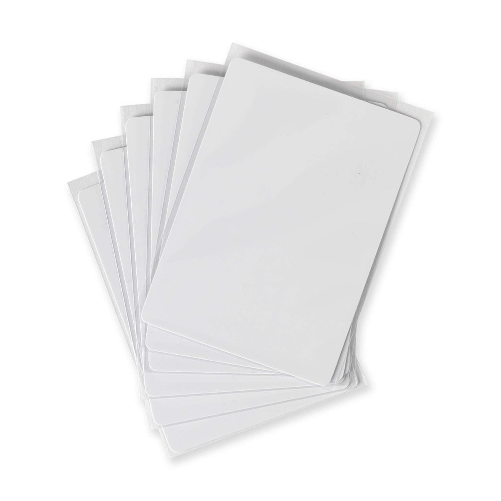 Vault X 40mic polypropylene provides durable, crystal-clear card protection.