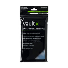 Vault X Exact Fit Slab Sleeves on PSA-size slabs for pristine protection