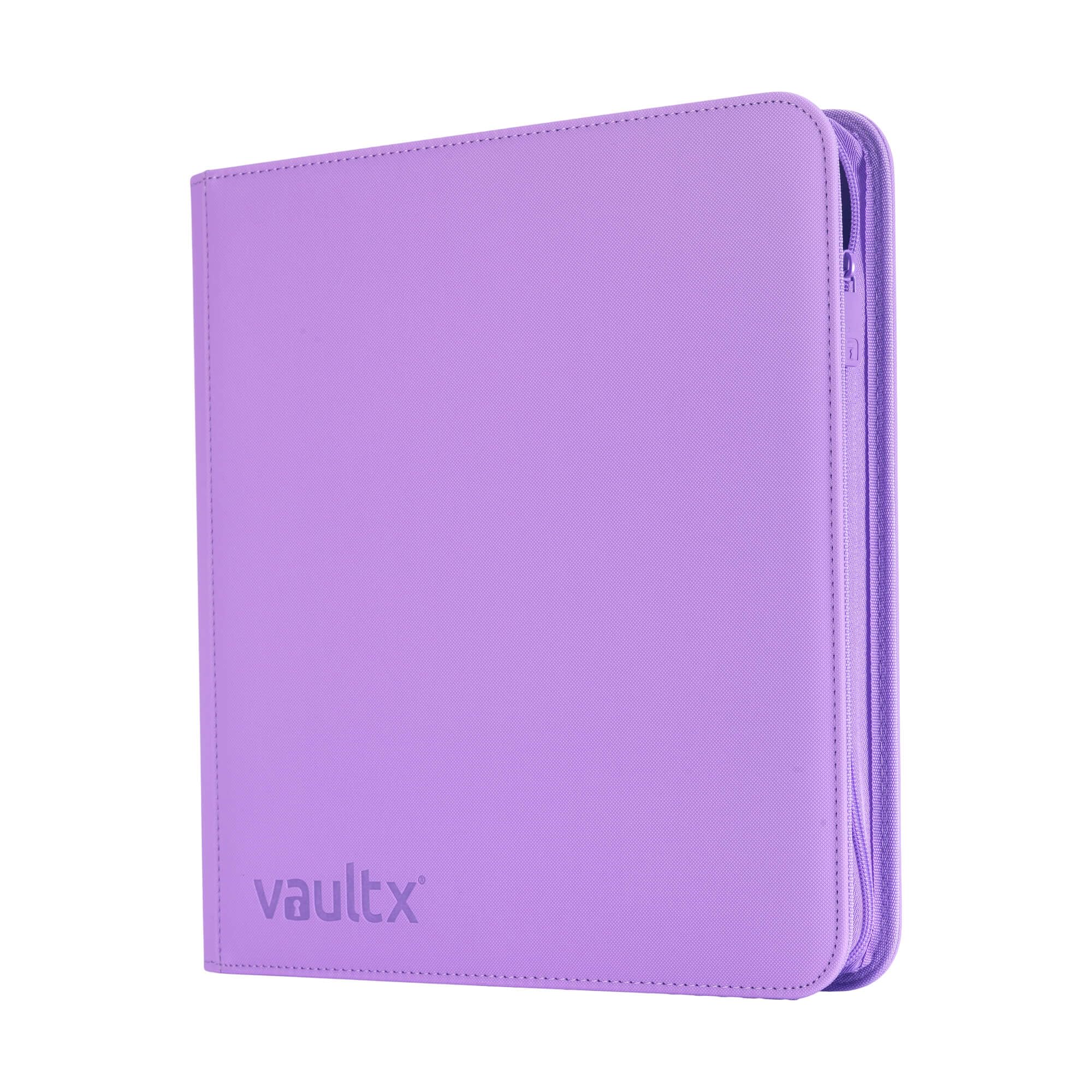 Vault X Exo Tec binder front cover in purple showing premium protection.