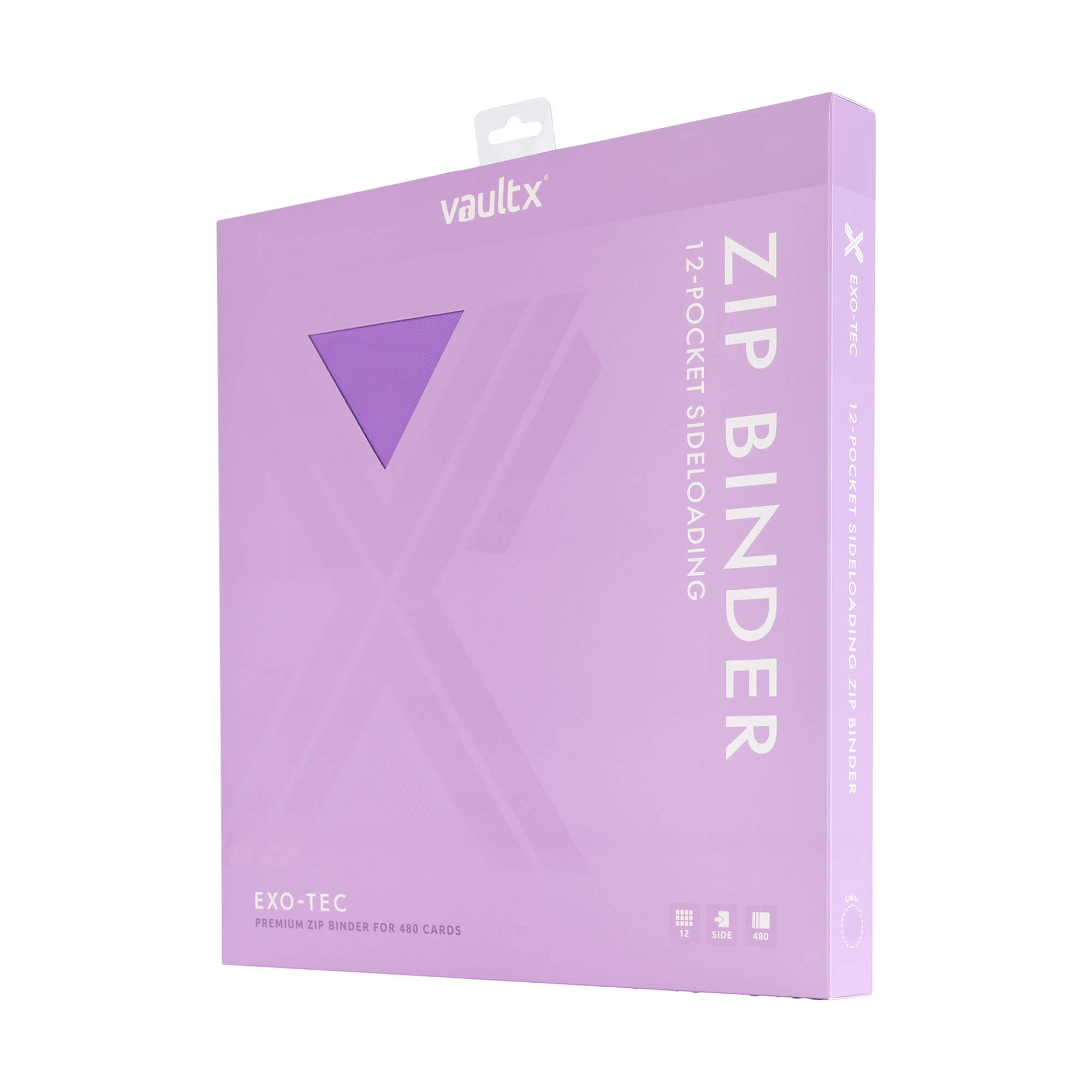 Vault X Exo Tec binder zip closed guarding cards from dust.