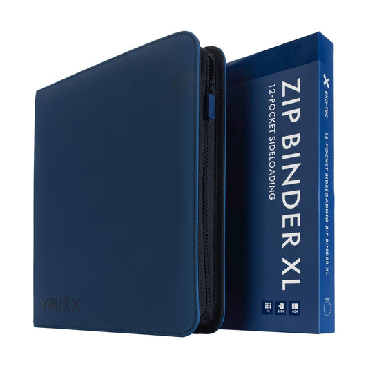 Vault X Exo-Tec cover blue—durable, water-resistant protection for your cards