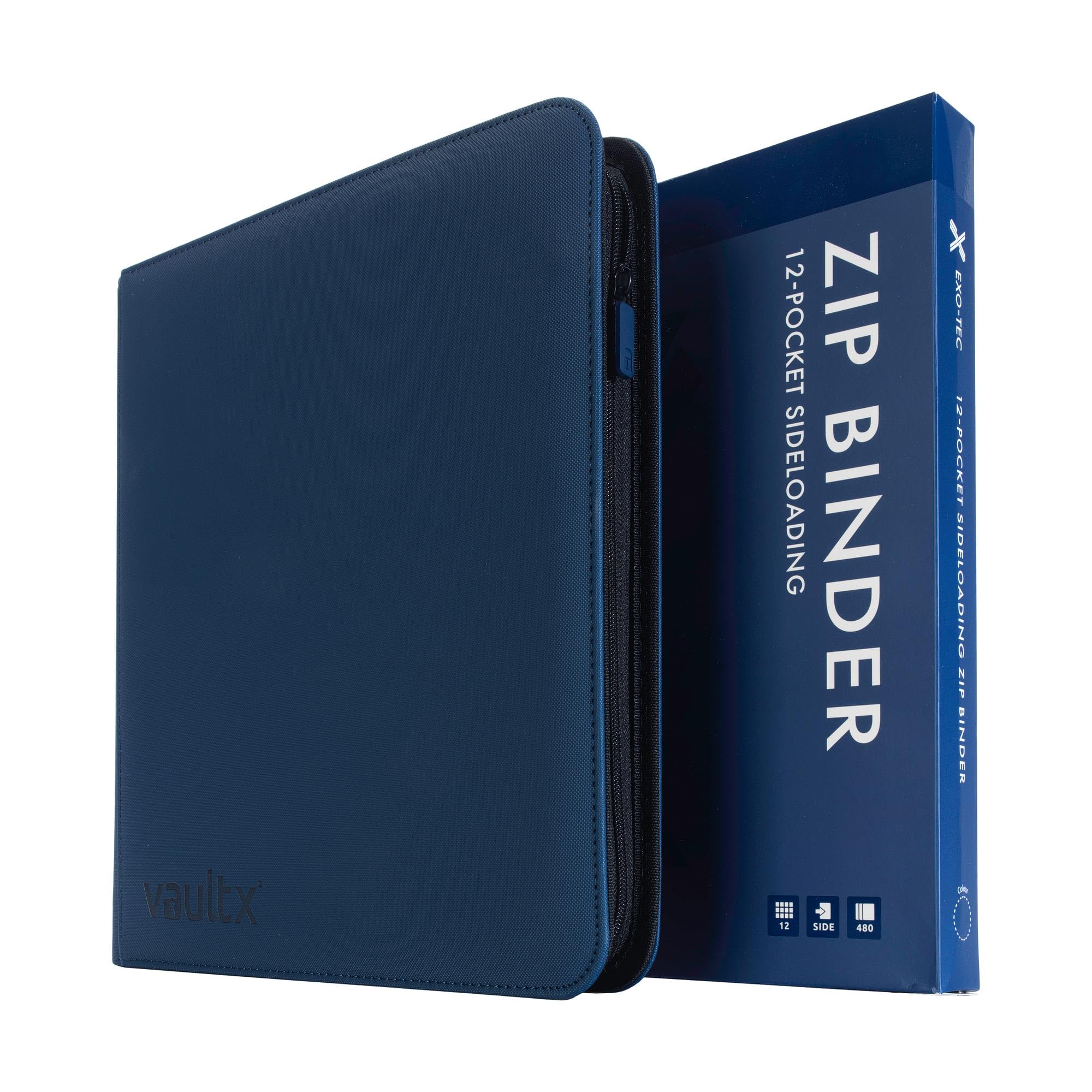 Vault X exo-tec cover close-up showing durable blue protection