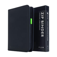 Vault X 4-pocket zip binder front view showing sturdy storage for trading cards