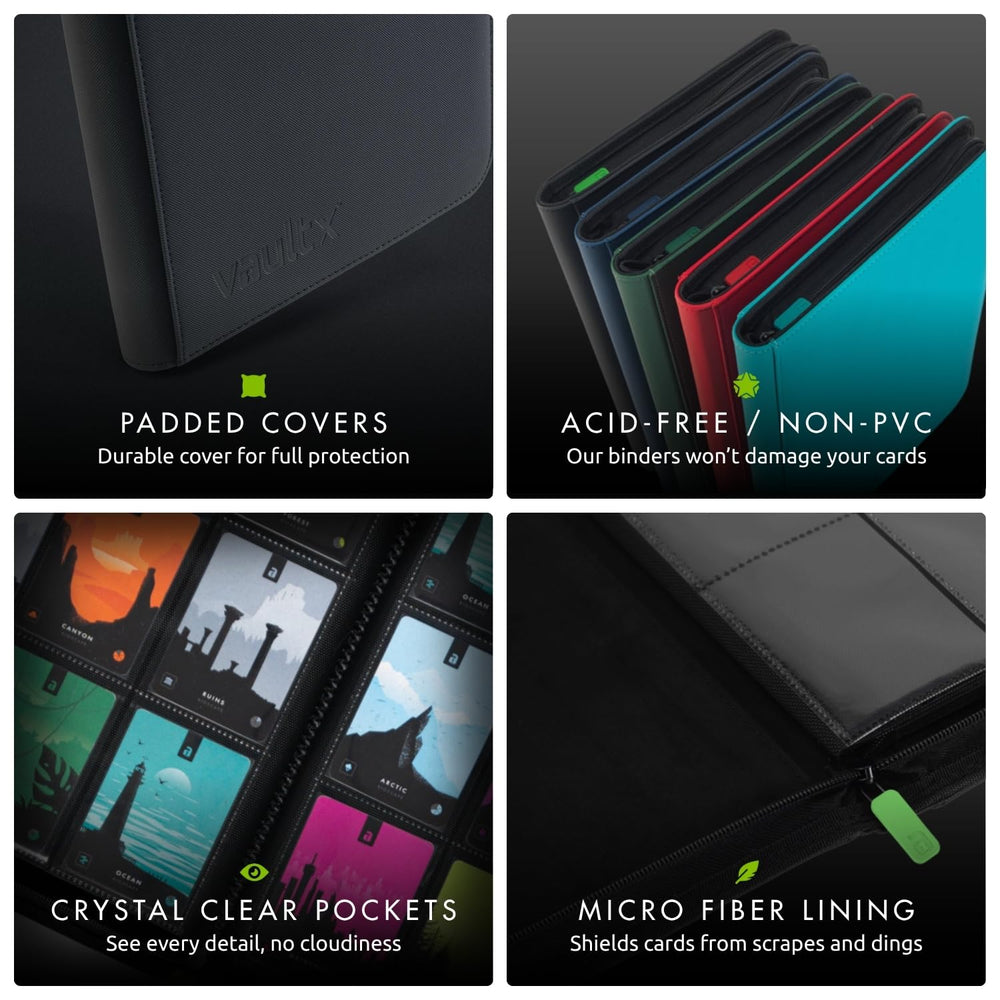 Vault X premium zipper closure keeps contents securely enclosed