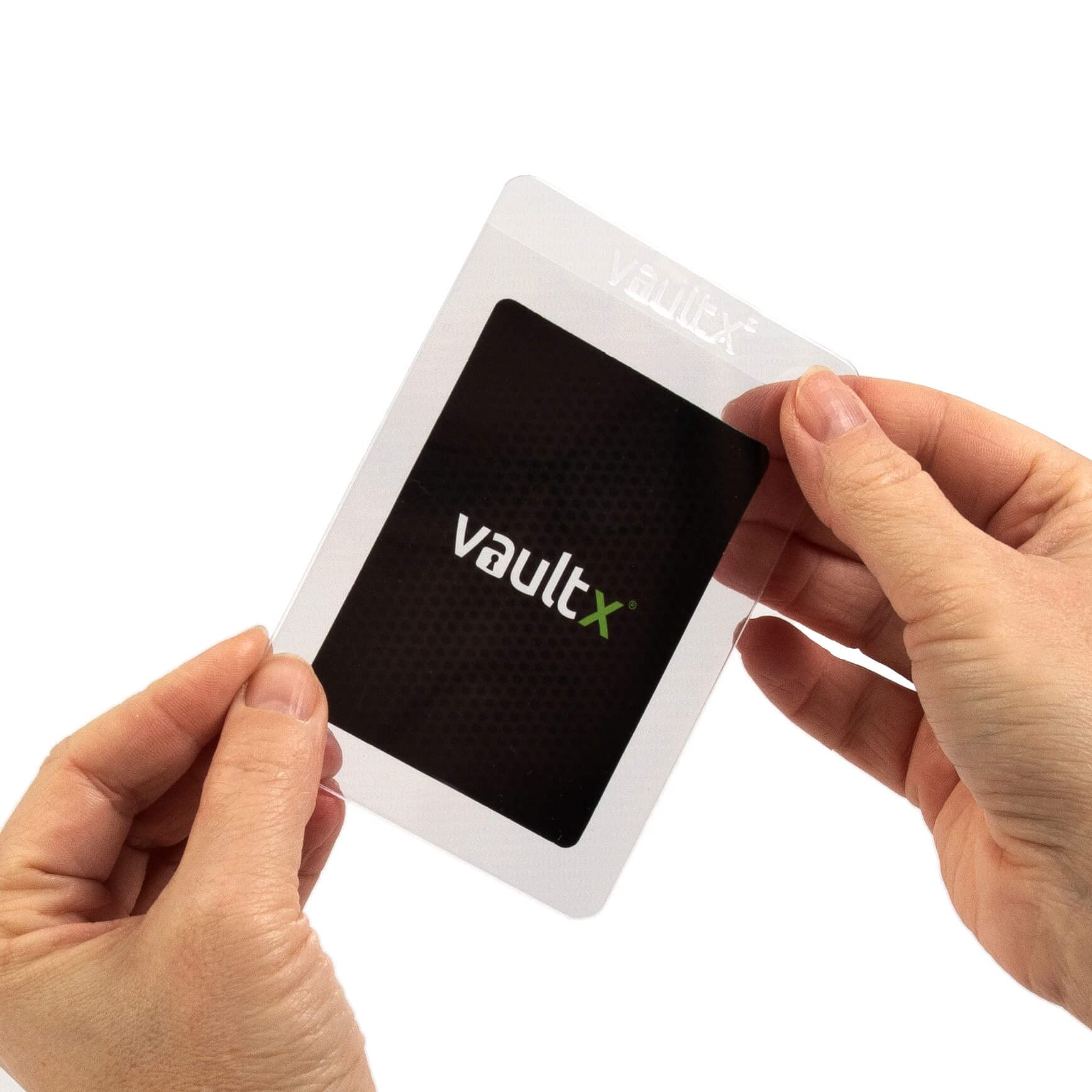 Cards up to 55pt thickness fit snugly in these holders.