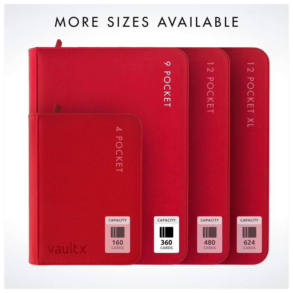 Vault X side-loading pages enable easy organization.