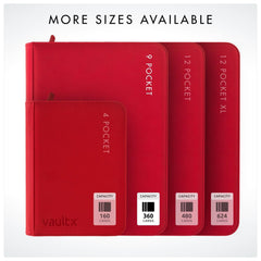 Vault X side-loading pages enable easy organization.