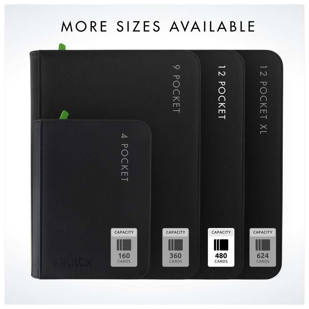Vault X binder size and sleeve compatibility with standard sleeves
